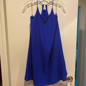 Royal blue short racerback dress